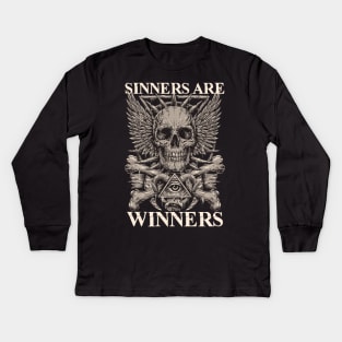 Sinners Are Winners Kids Long Sleeve T-Shirt